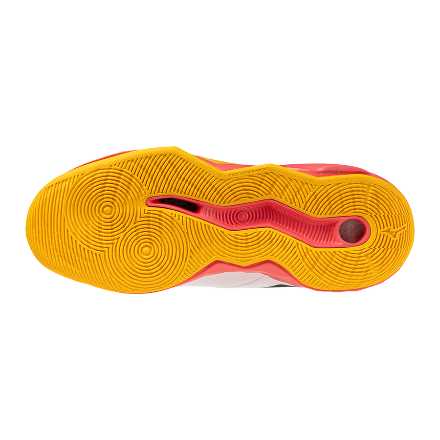 Mizuno WAVE MOMENTUM PRO MID White/Fiery Coral 2/Citrus